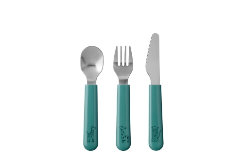 Mepal Children's Cutlery Set Mio 3-Piece Deep Turquoise