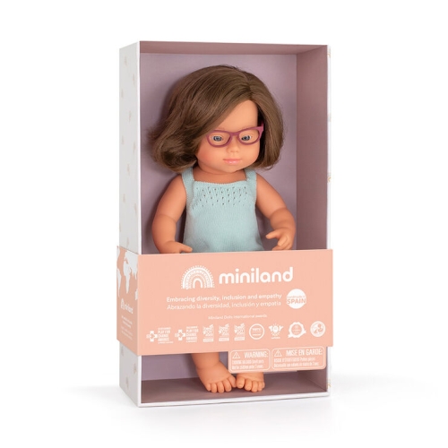Miniland Baby doll European with down syndrome 38 cm