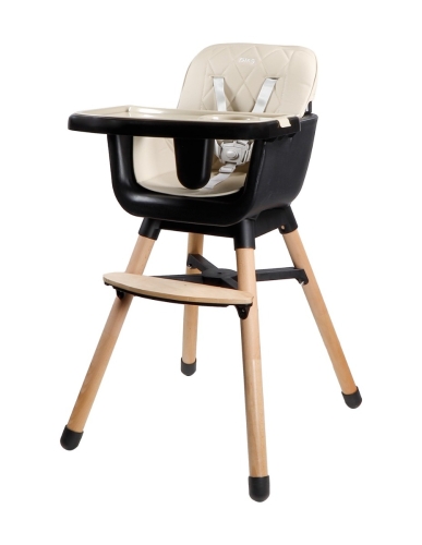 Ding Wooden High Chair Daily Beige
