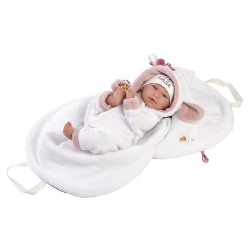 Llorens Crying Baby Doll Lala Pink with Sound in Bag 42 cm
