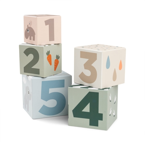 Done by Deer Stacking Cubes Deer Friends Color Mix