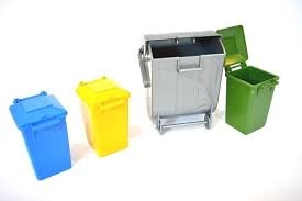 Bruder garbage buckets 3 small and 1 large