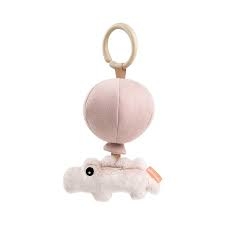 Done by Deer Hanging Toy Croco Powder Pink