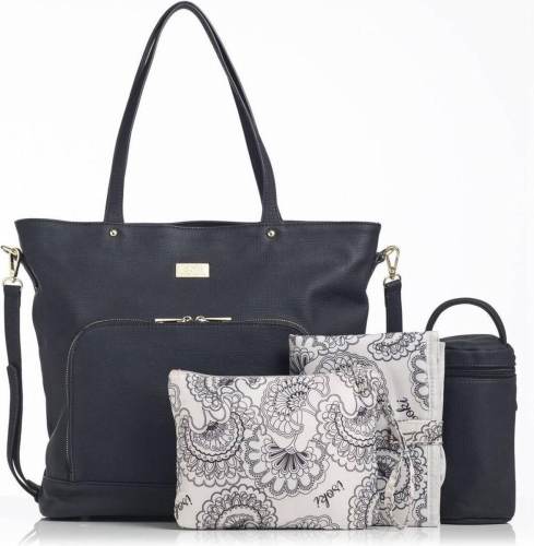 Isoki Changing Bag / Diaper Bag Nappy Tote Black