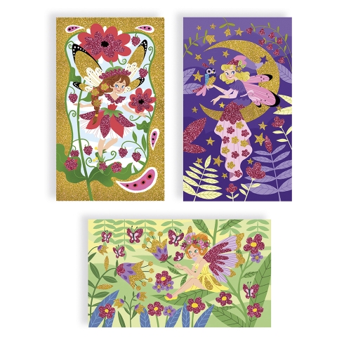 Janod Atelier Glitter Cards fairies