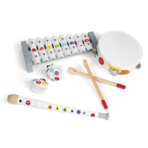 Janod Confetti Set Musical Instruments white