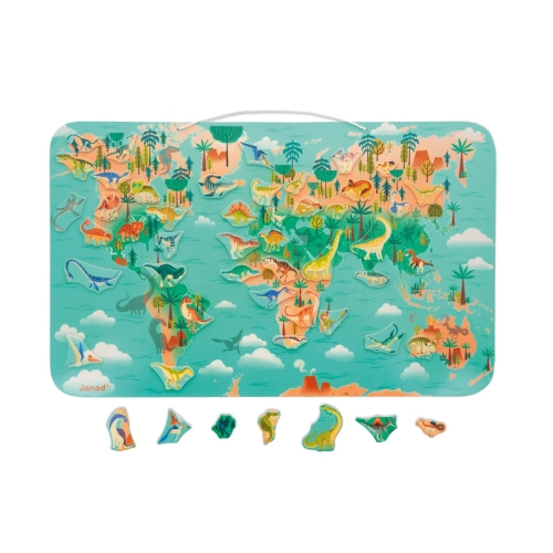 Janod Dino Magnetic Board Dino World