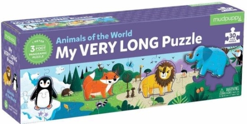 Mudpuppy My long puzzle Animals around the world 30 pieces
