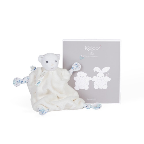 Kaloo Cuddle Plume Doudou Bear Ivory