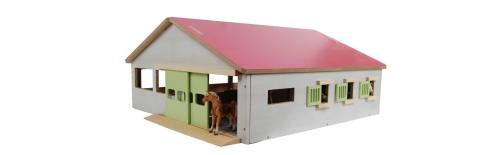 Kids Globe Horse Stable including Indoor Stable 1:32