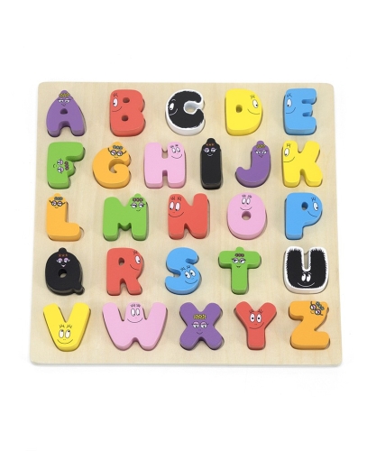 Label Label Barbapapa Wooden Alphabet Blocks
