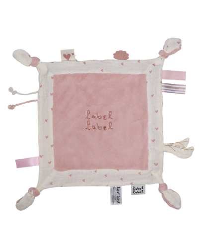 Label Label Cuddle Cloth Pink Hearts