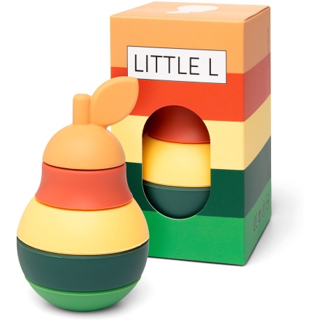 Little L Stacking Tower Pear Green and Orange