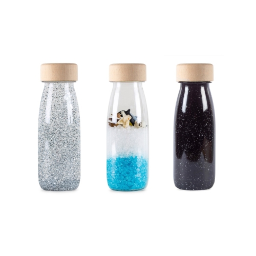 Petit Boum Set of 3 Sensory Bottles Ice