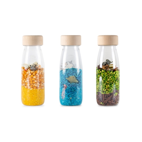 Petit Boum Set of 3 Sensory Bottles Nature