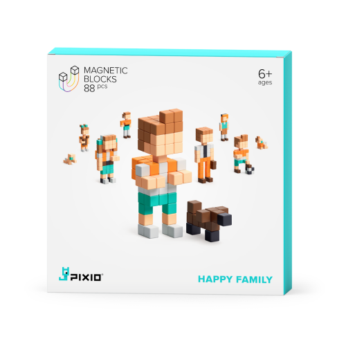 Pixio Magnetic Toy Happy Family 88 Pieces