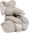 BoJungle Plush Soft toy Zimbe with blanket