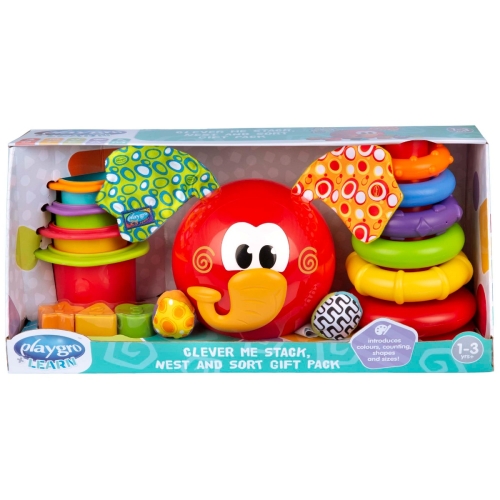 Playgro Clever me Stack Nest and Sort Gift Set