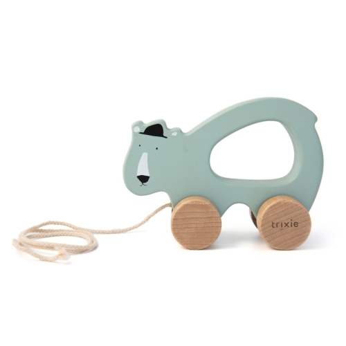 Trixie Wooden Tug toy Mr. Polar Bear