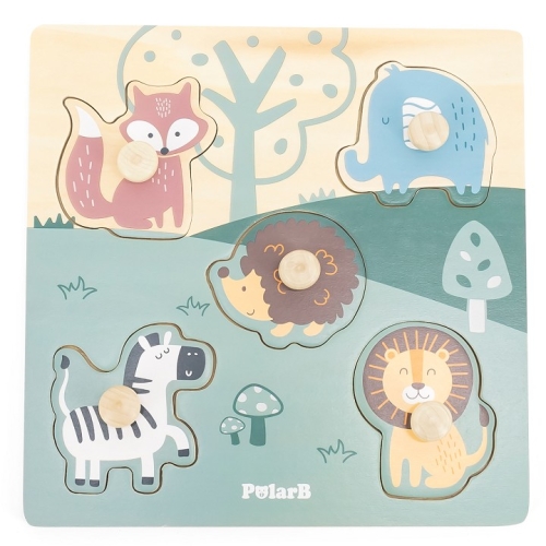 PolarB Button puzzle animals