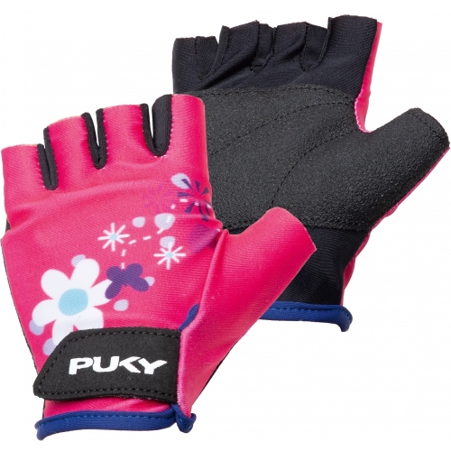 Puky gloves GLOVY pink flower size S