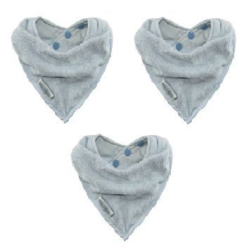 PapoeaNieuwGuinea onaangenaam Vuiligheid Plustoys | Silly-Billyz-Towel-Bandana-Bibs-Dusty-Blue-3-Pieces