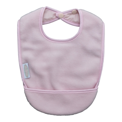 Silly Billyz Fleece pocket Bibs Dusty pink