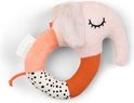 Done by Deer Sensory Ring Rattle Elphee Powder Pink