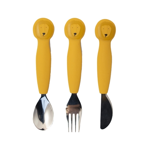 Trixie Silicone Cutlery Set of 3 Mr. Lion