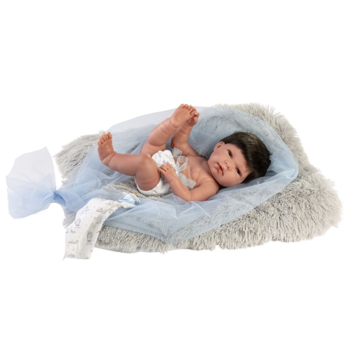 Llorens Baby Doll Nico Blue with Pillow and Cuddly Cloth 40 cm