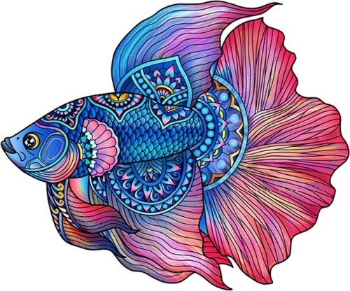 Eureka Rainbow Wooden Puzzle Fish