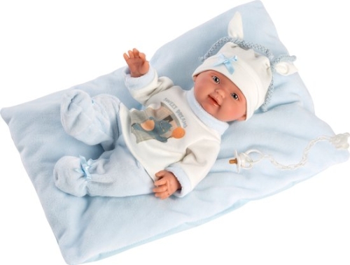Llorens Baby Doll Bebito Blue with Pillow 26cm