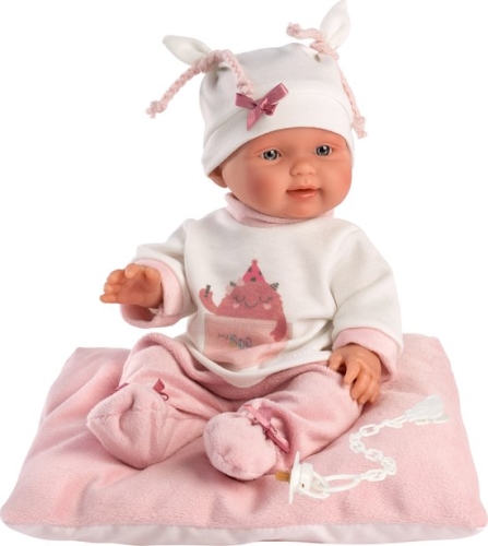 Llorens Baby Doll Bebita Pink with Pillow 26cm