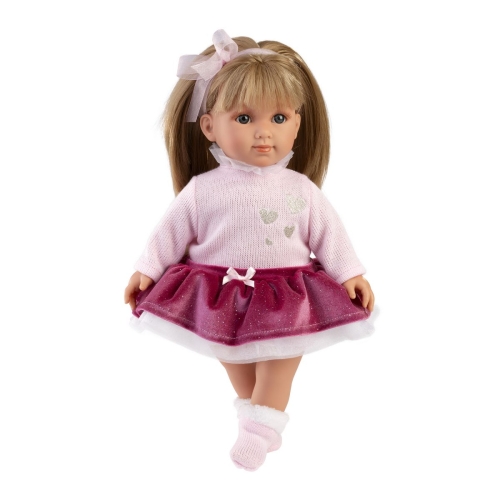 Llorens Soft Body Doll Elena Pink Skirt 35 cm