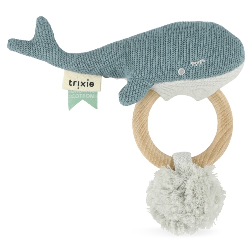 Trixie Knitted Toys Teething Ring Whale