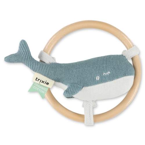 Trixie Knitted Toys Rattle Whale