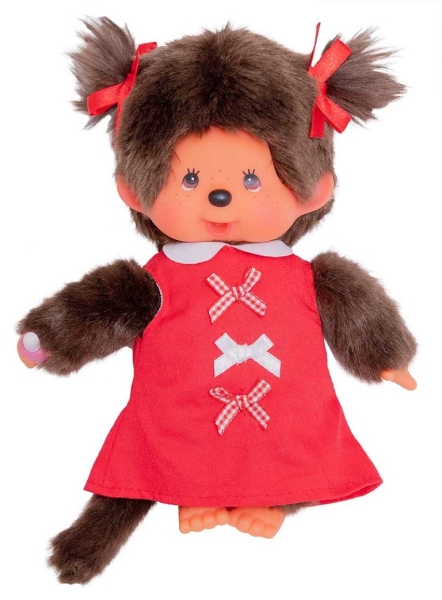 MONCHHICHI - Dinosaur - Plush 20cm : : Plush Bandai Red  Moncchichi